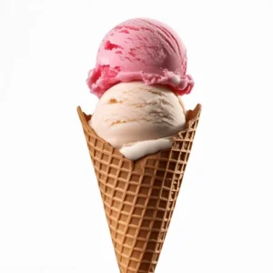 Cono con una bola de helado